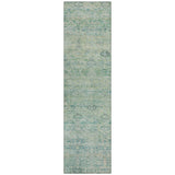 Addison Chantille ACN2090 Global Machine Made Traditional Teal Rug