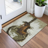 Addison Chantille ACN2091 Music Machine Made Transitional Brown Rug