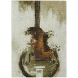 Addison Chantille ACN2091 Music Machine Made Transitional Brown Rug