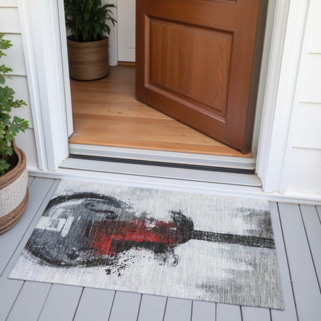 Addison Chantille ACN2091 Music Machine Made Transitional Gray Rug