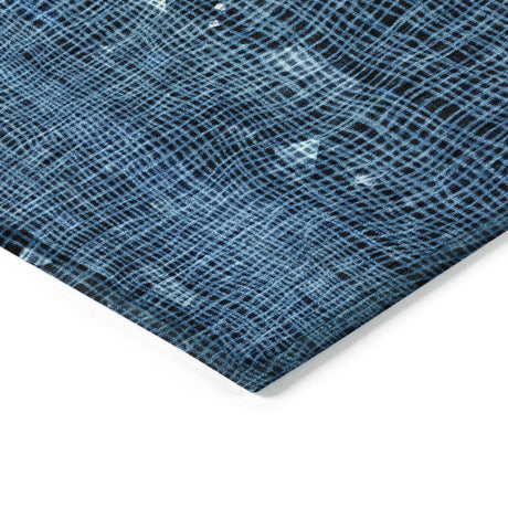 Addison Chantille ACN2092 Abstract Machine Made Transitional Blue Rug