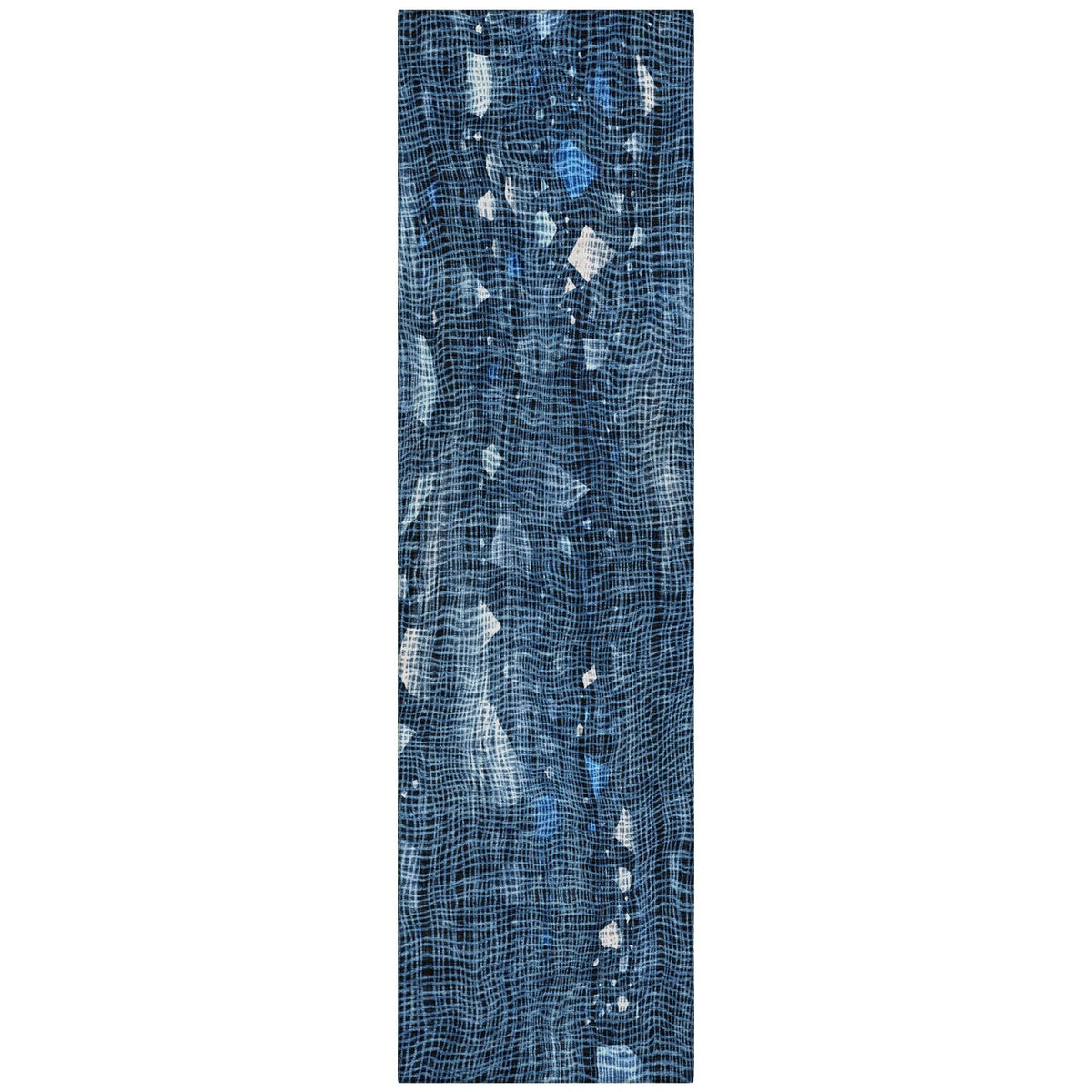 Addison Chantille ACN2092 Abstract Machine Made Transitional Blue Rug