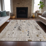 Addison Chantille ACN2092 Abstract Machine Made Transitional Linen Rug