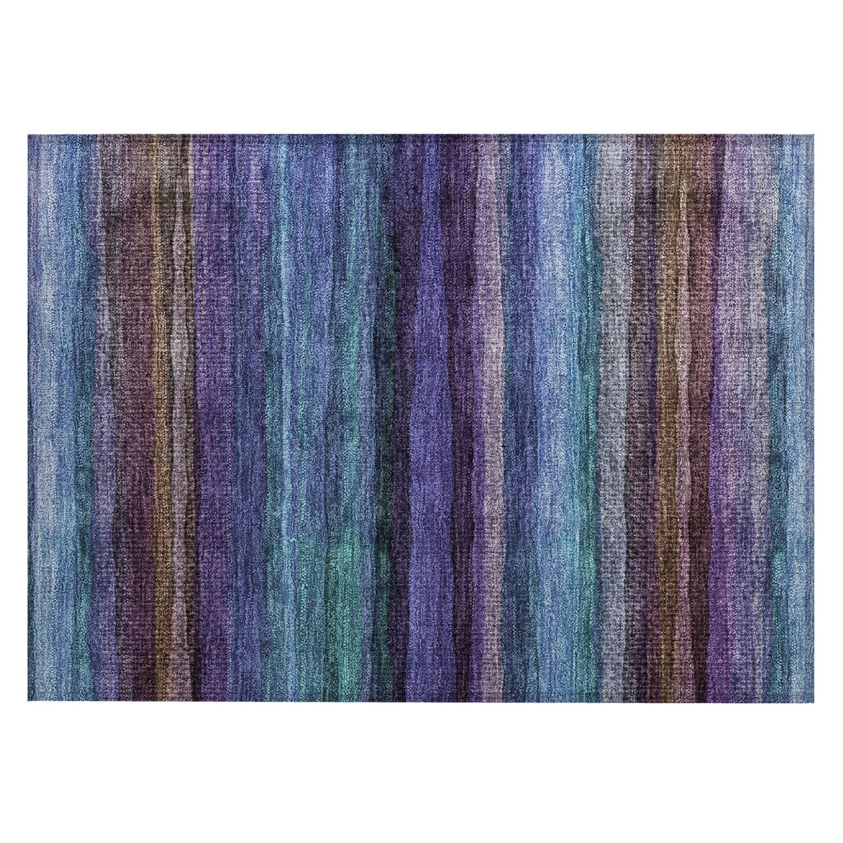 Addison Chantille ACN2093 Stripes Machine Made Transitional Blue Rug