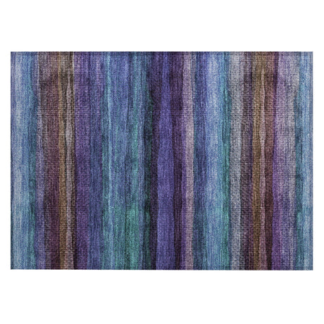Addison Chantille ACN2093 Stripes Machine Made Transitional Blue Rug