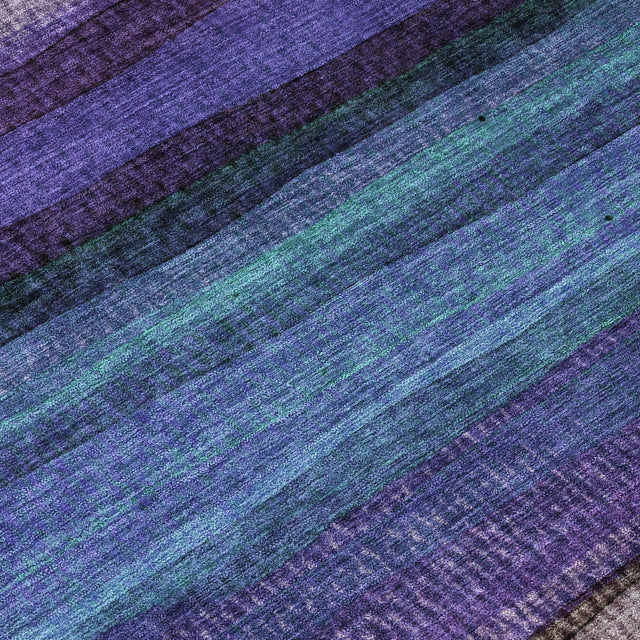 Addison Chantille ACN2093 Stripes Machine Made Transitional Blue Rug