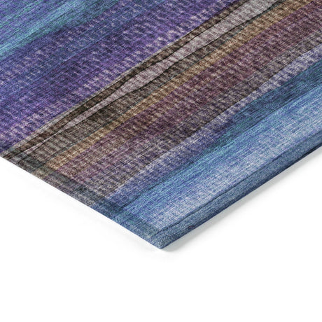 Addison Chantille ACN2093 Stripes Machine Made Transitional Blue Rug