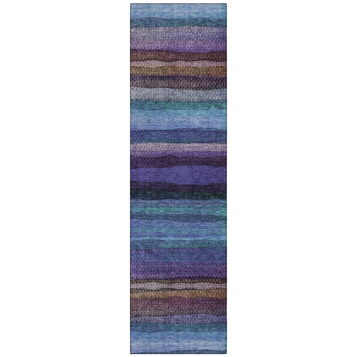 Addison Chantille ACN2093 Stripes Machine Made Transitional Blue Rug