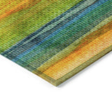 Addison Chantille ACN2093 Stripes Machine Made Transitional Green Rug