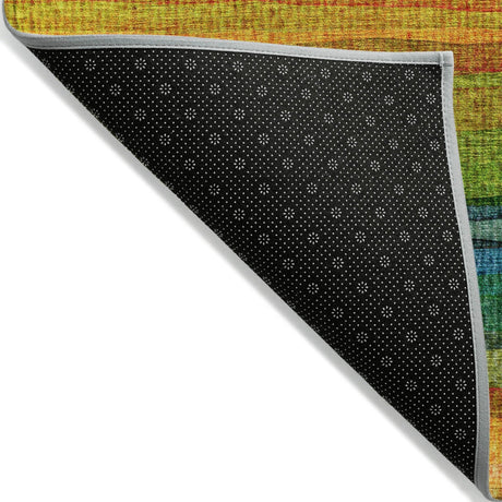 Addison Chantille ACN2093 Stripes Machine Made Transitional Green Rug
