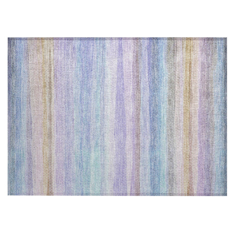 Addison Chantille ACN2093 Stripes Machine Made Transitional Lavender Rug