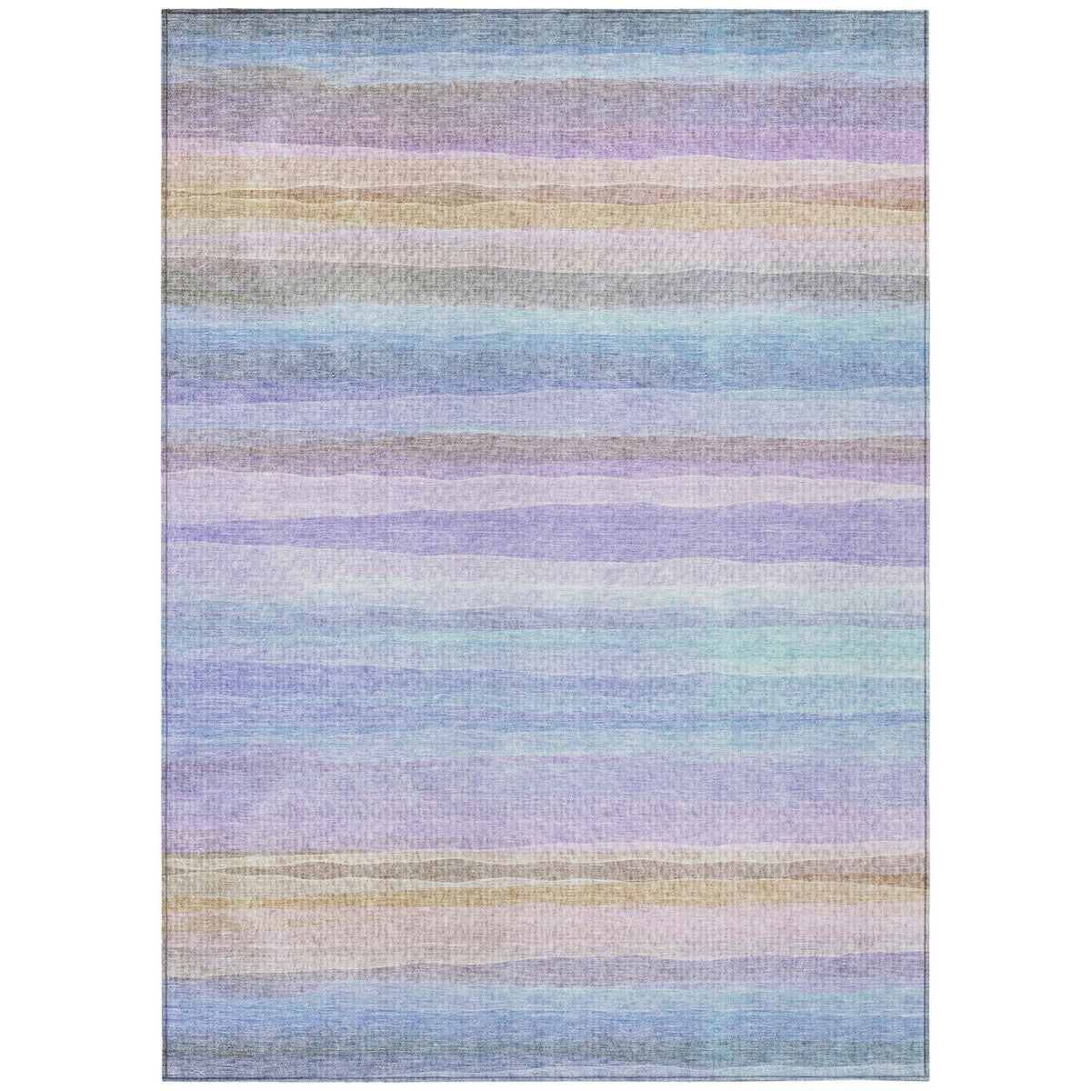 Addison Chantille ACN2093 Stripes Machine Made Transitional Lavender Rug