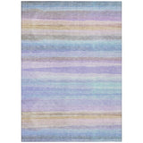 Addison Chantille ACN2093 Stripes Machine Made Transitional Lavender Rug