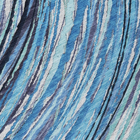 Addison Chantille ACN2094 Swirls Machine Made Transitional Blue Rug