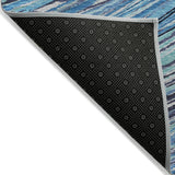 Addison Chantille ACN2094 Swirls Machine Made Transitional Blue Rug