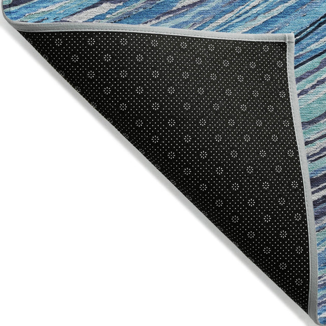 Addison Chantille ACN2094 Swirls Machine Made Transitional Blue Rug
