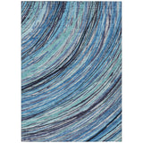 Addison Chantille ACN2094 Swirls Machine Made Transitional Blue Rug
