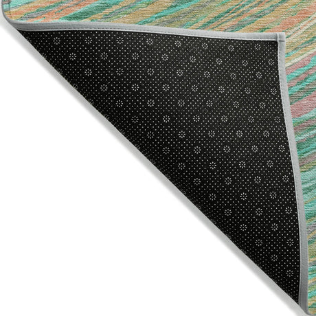 Addison Chantille ACN2094 Swirls Machine Made Transitional Teal Rug