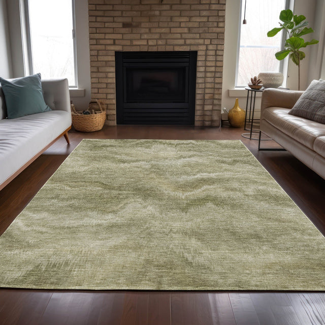 Addison Chantille ACN2095 Waves Machine Made Transitional Sage Rug