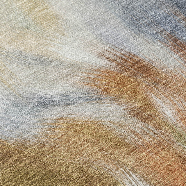Addison Chantille ACN2096 Abstract Machine Made Transitional Beige Rug