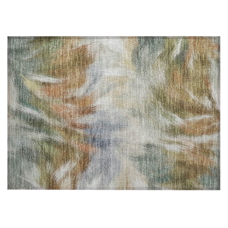 Addison Chantille ACN2096 Abstract Machine Made Transitional Beige Rug