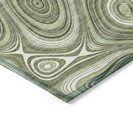 Addison Chantille ACN2097 Geometric Machine Made Transitional Aloe Rug