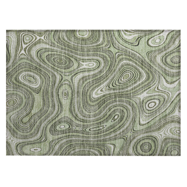 Addison Chantille ACN2097 Geometric Machine Made Transitional Aloe Rug