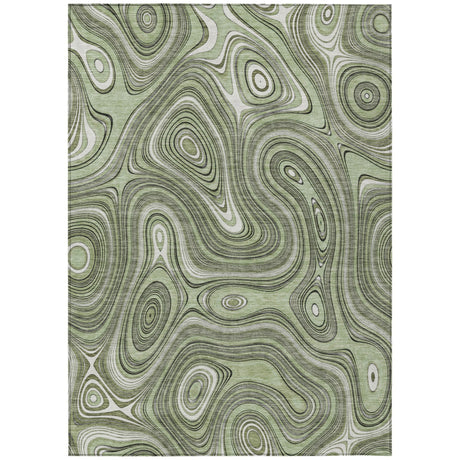 Addison Chantille ACN2097 Geometric Machine Made Transitional Aloe Rug