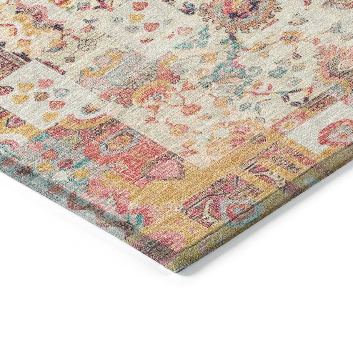 Addison Chantille ACN2099 Global Machine Made Traditional Pink Rug