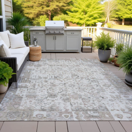 Addison Chantille ACN2099 Global Machine Made Traditional Taupe Rug