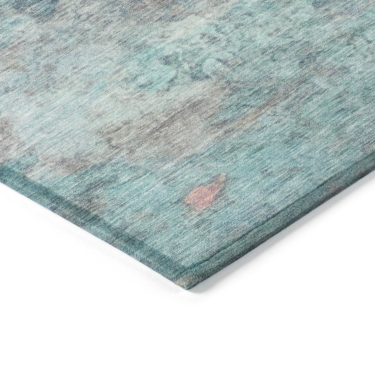 Addison Chantille ACN2100 Abstract Machine Made Transitional Aqua Rug