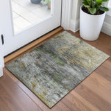 Addison Chantille ACN2100 Abstract Machine Made Transitional Olive Rug