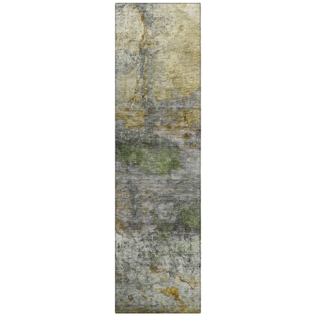 Addison Chantille ACN2100 Abstract Machine Made Transitional Olive Rug
