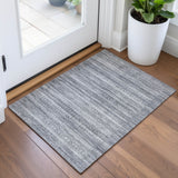 Addison Chantille ACN2101 Stripes Machine Made Transitional Gray Rug