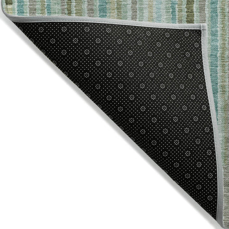 Addison Chantille ACN2102 Stripes Machine Made Transitional Aloe Rug