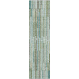 Addison Chantille ACN2102 Stripes Machine Made Transitional Aloe Rug