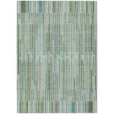 Addison Chantille ACN2102 Stripes Machine Made Transitional Aloe Rug