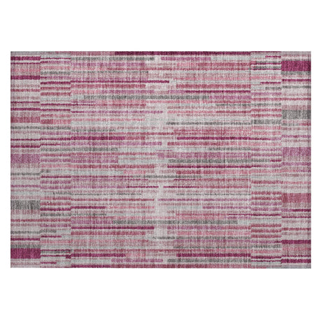 Addison Chantille ACN2102 Stripes Machine Made Transitional Blush Rug