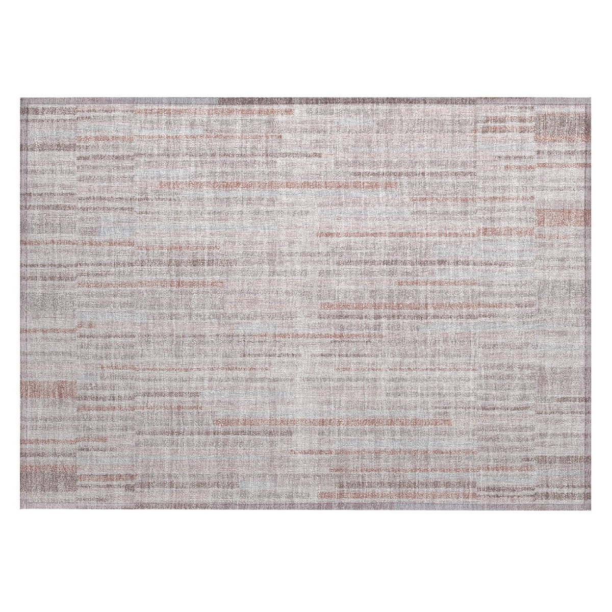 Addison Chantille ACN2102 Stripes Machine Made Transitional Coral Rug