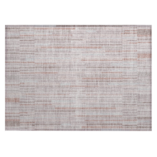 Addison Chantille ACN2102 Stripes Machine Made Transitional Coral Rug