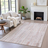 Addison Chantille ACN2102 Stripes Machine Made Transitional Coral Rug