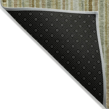 Addison Chantille ACN2102 Stripes Machine Made Transitional Khaki Rug