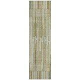 Addison Chantille ACN2102 Stripes Machine Made Transitional Khaki Rug