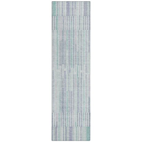 Addison Chantille ACN2102 Stripes Machine Made Transitional Mint Rug