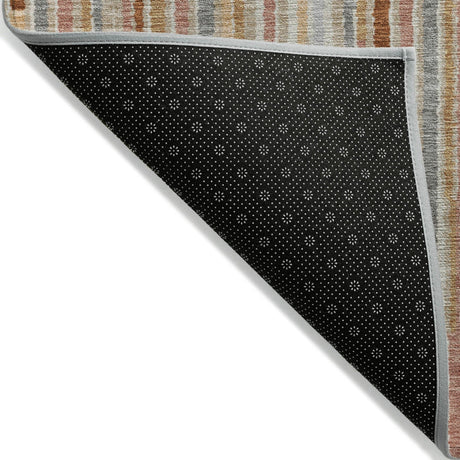 Addison Chantille ACN2102 Stripes Machine Made Transitional Paprika Rug