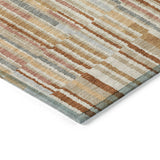 Addison Chantille ACN2102 Stripes Machine Made Transitional Paprika Rug