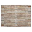 Addison Chantille ACN2102 Stripes Machine Made Transitional Paprika Rug