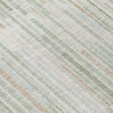 Addison Chantille ACN2102 Stripes Machine Made Transitional Sage Rug