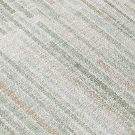 Addison Chantille ACN2102 Stripes Machine Made Transitional Sage Rug
