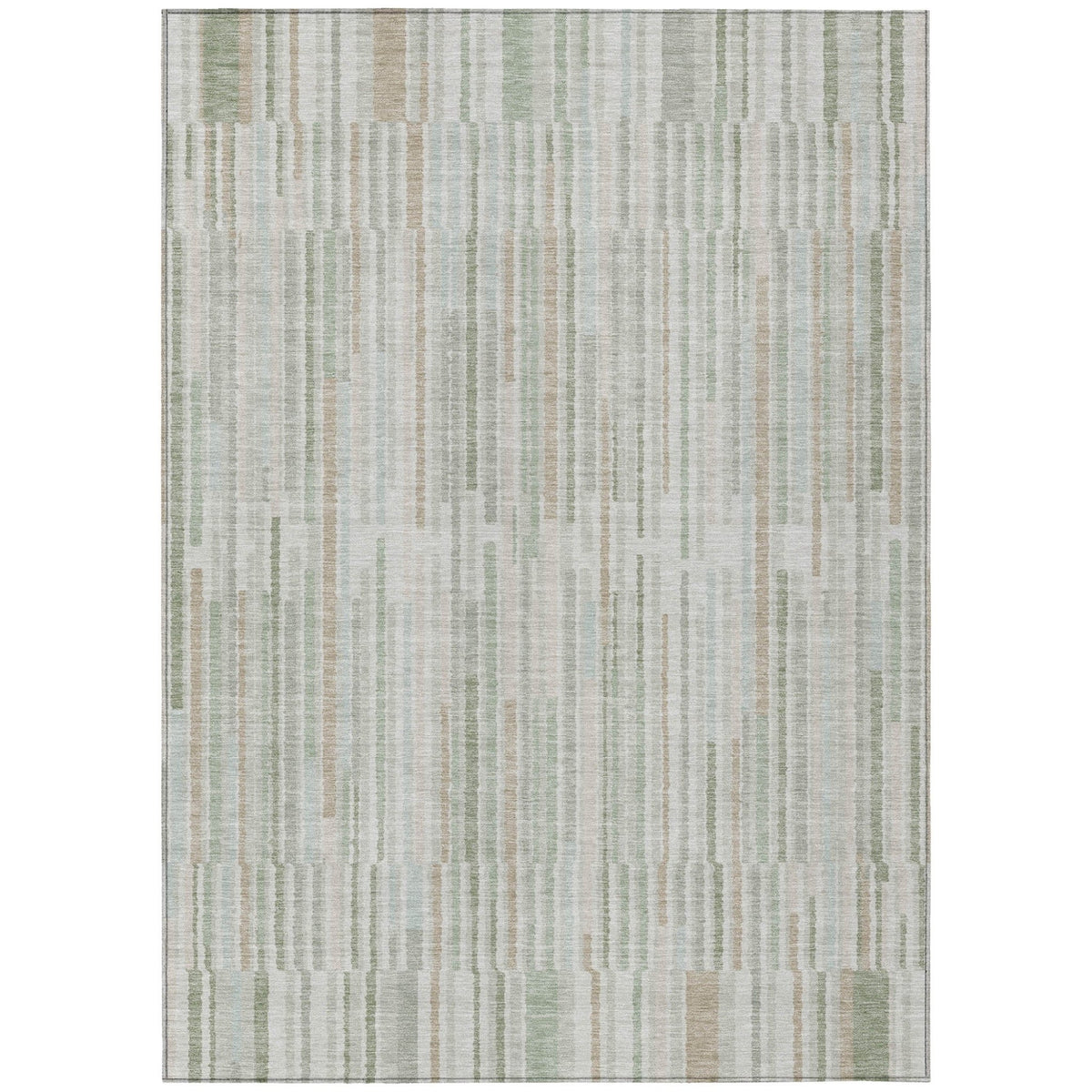 Addison Chantille ACN2102 Stripes Machine Made Transitional Sage Rug